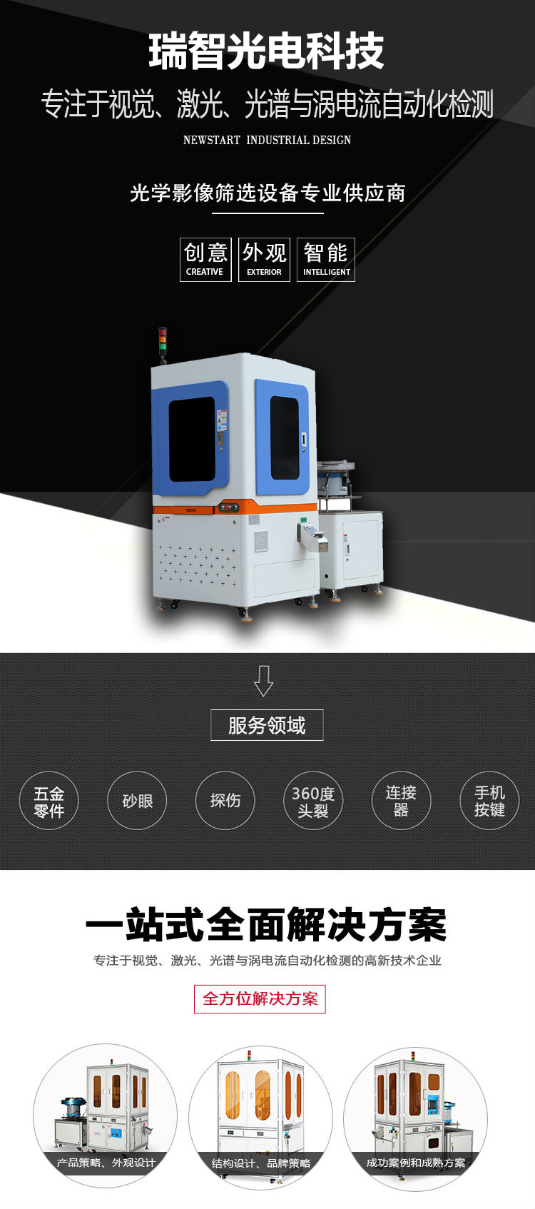 自動化檢測設備一站式全面解決方案